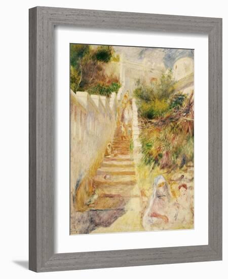 The Steps, Algiers-Pierre-Auguste Renoir-Framed Giclee Print