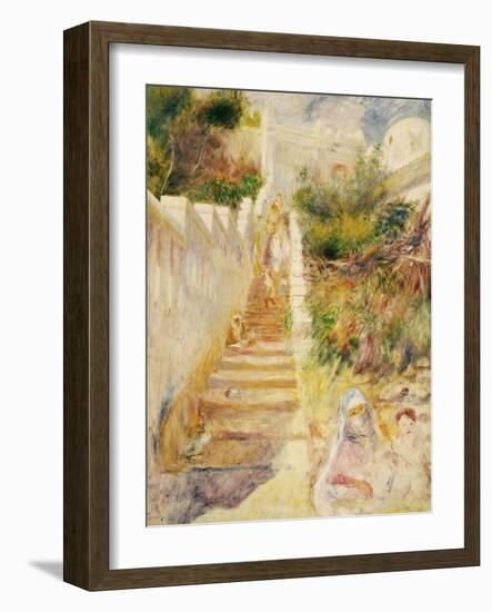 The Steps, Algiers-Pierre-Auguste Renoir-Framed Giclee Print