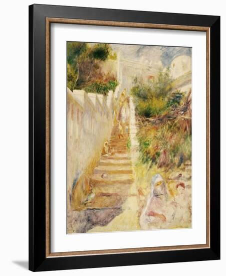 The Steps, Algiers-Pierre-Auguste Renoir-Framed Giclee Print