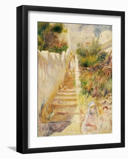 The Steps, Algiers-Pierre-Auguste Renoir-Framed Giclee Print