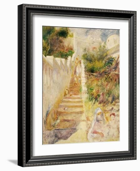 The Steps, Algiers-Pierre-Auguste Renoir-Framed Giclee Print