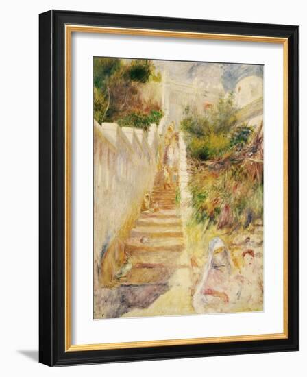 The Steps, Algiers-Pierre-Auguste Renoir-Framed Giclee Print