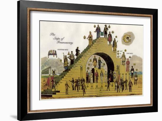 The Steps of Freemasonry-null-Framed Giclee Print