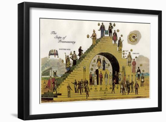 The Steps of Freemasonry-null-Framed Giclee Print