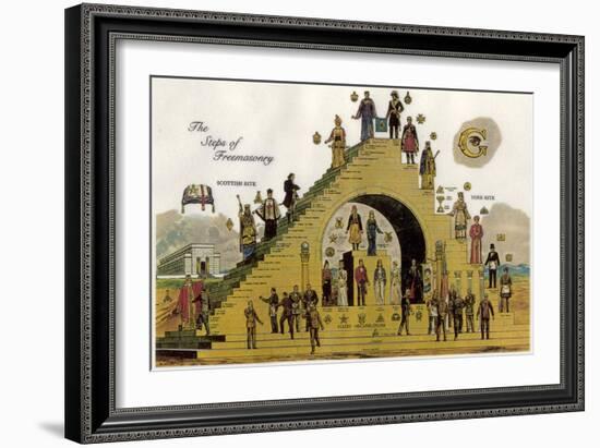 The Steps of Freemasonry-null-Framed Giclee Print