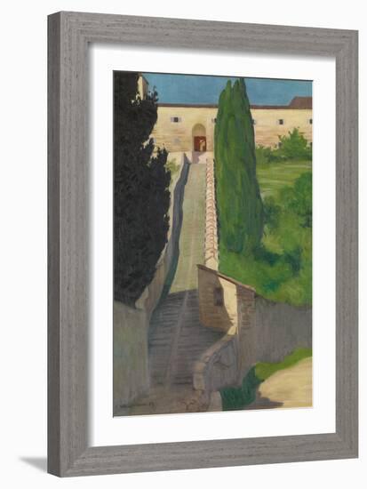 The Steps of the Convent of San Marco, Perugia, 1913-Félix Vallotton-Framed Giclee Print