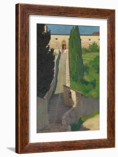 The Steps of the Convent of San Marco, Perugia, 1913-Félix Vallotton-Framed Giclee Print