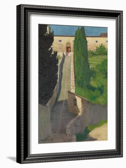 The Steps of the Convent of San Marco, Perugia, 1913-Félix Vallotton-Framed Giclee Print