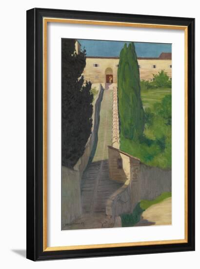 The Steps of the Convent of San Marco, Perugia, 1913-Félix Vallotton-Framed Giclee Print