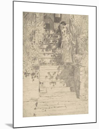 The Steps-Frederick Childe Hassam-Mounted Premium Giclee Print