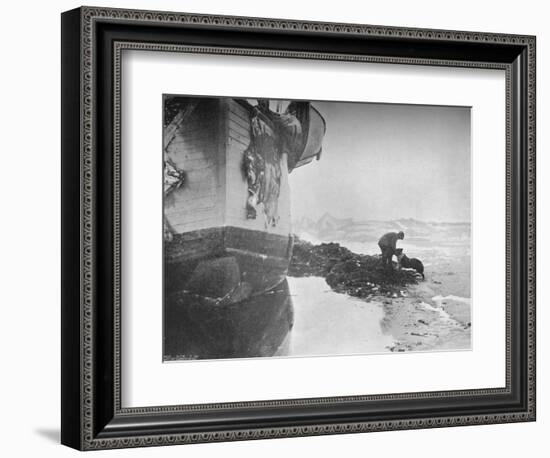 'The Stern of the Fram. Johansen and 'Sultan' ,16 June, 1894', (1897)-Unknown-Framed Photographic Print