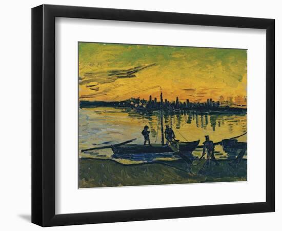 The Stevedores in Arles, 1888-Vincent van Gogh-Framed Giclee Print