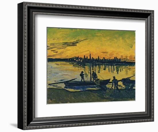 The Stevedores in Arles, 1888-Vincent van Gogh-Framed Giclee Print