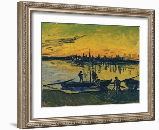 The Stevedores in Arles, 1888-Vincent van Gogh-Framed Giclee Print