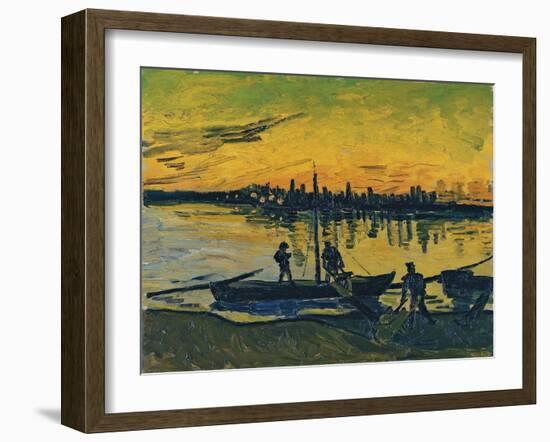 The Stevedores in Arles, 1888-Vincent van Gogh-Framed Giclee Print