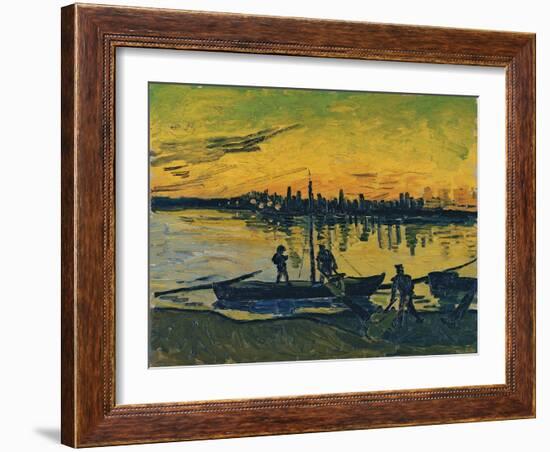 The Stevedores in Arles, 1888-Vincent van Gogh-Framed Giclee Print