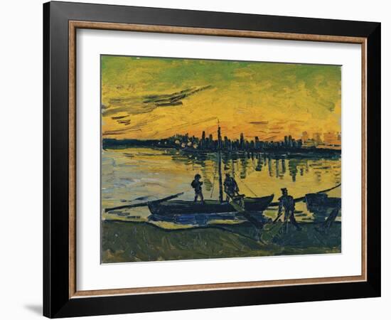 The Stevedores in Arles, 1888-Vincent van Gogh-Framed Giclee Print