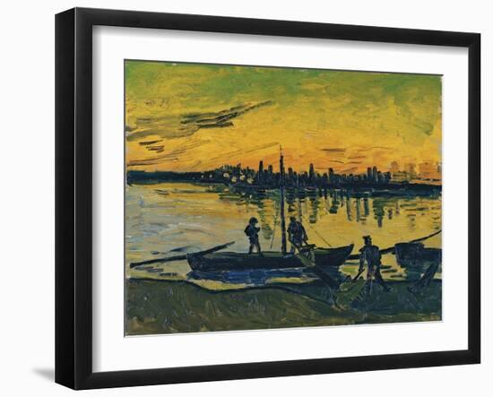 The Stevedores in Arles, 1888-Vincent van Gogh-Framed Giclee Print