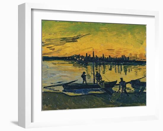 The Stevedores in Arles, 1888-Vincent van Gogh-Framed Giclee Print