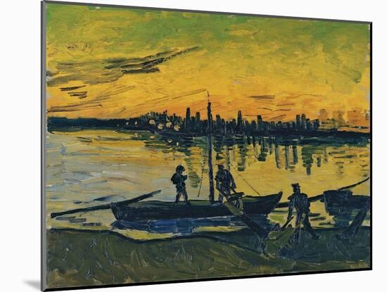 The Stevedores in Arles, 1888-Vincent van Gogh-Mounted Giclee Print