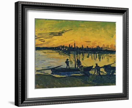 The Stevedores in Arles, 1888-Vincent van Gogh-Framed Giclee Print