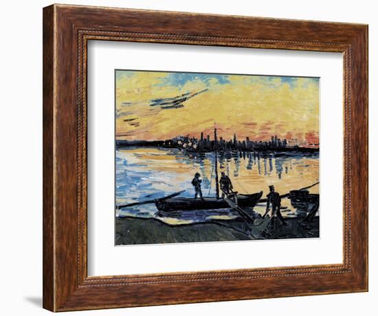 The Stevedores in Arles-Vincent van Gogh-Framed Art Print