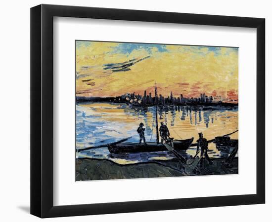 The Stevedores in Arles-Vincent van Gogh-Framed Art Print