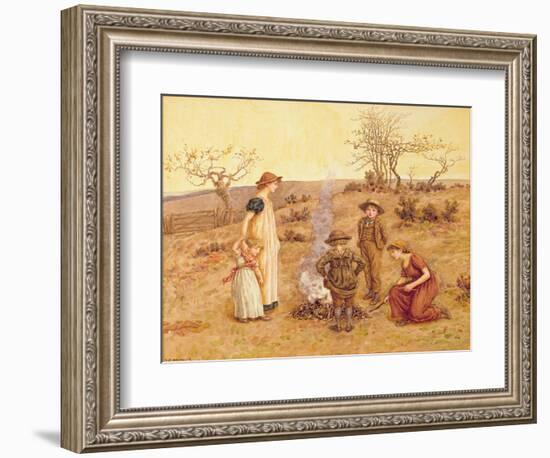 The Stick Fire-Kate Greenaway-Framed Giclee Print