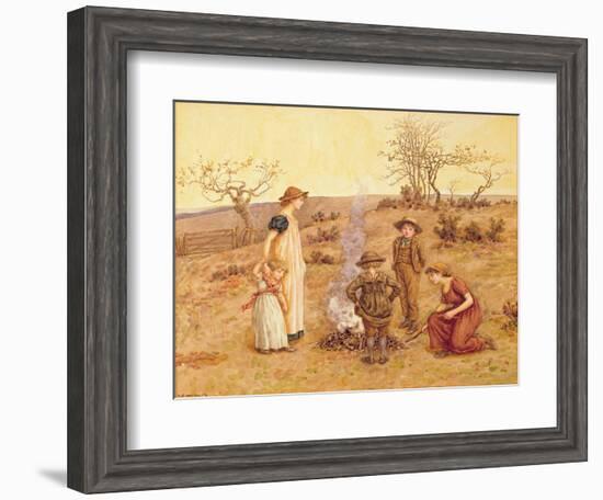 The Stick Fire-Kate Greenaway-Framed Giclee Print