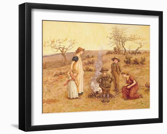 The Stick Fire-Kate Greenaway-Framed Giclee Print