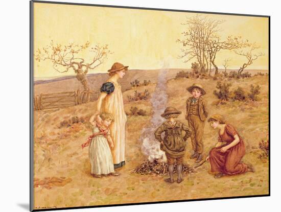 The Stick Fire-Kate Greenaway-Mounted Giclee Print