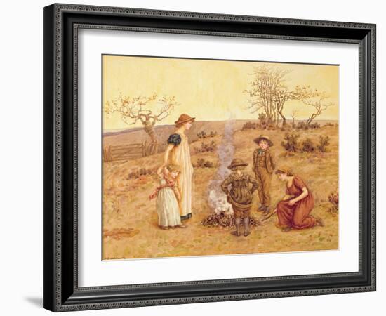 The Stick Fire-Kate Greenaway-Framed Giclee Print