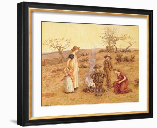 The Stick Fire-Kate Greenaway-Framed Giclee Print