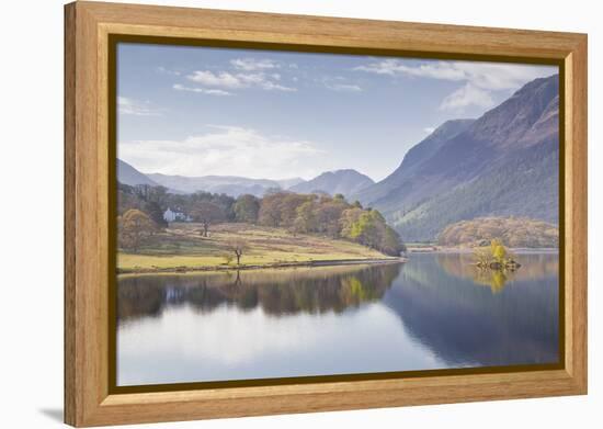 The Still Waters of Crummock Water in the Lake District National Park-Julian Elliott-Framed Premier Image Canvas