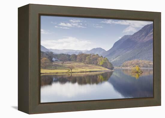 The Still Waters of Crummock Water in the Lake District National Park-Julian Elliott-Framed Premier Image Canvas