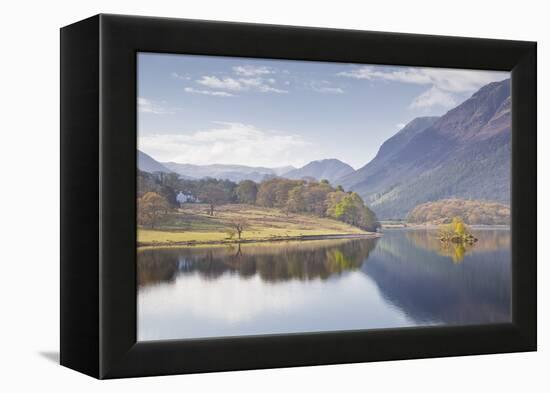 The Still Waters of Crummock Water in the Lake District National Park-Julian Elliott-Framed Premier Image Canvas