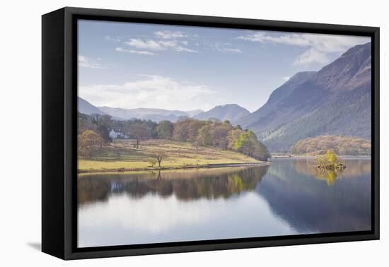 The Still Waters of Crummock Water in the Lake District National Park-Julian Elliott-Framed Premier Image Canvas