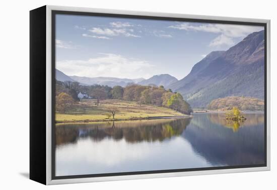 The Still Waters of Crummock Water in the Lake District National Park-Julian Elliott-Framed Premier Image Canvas