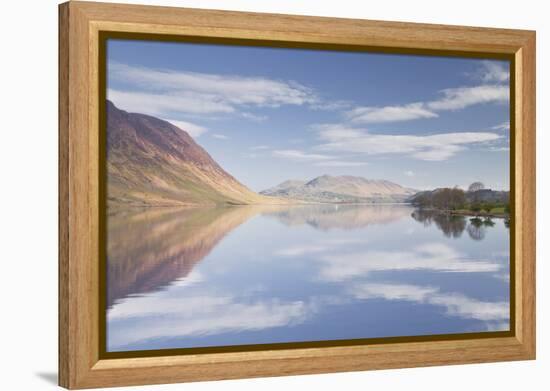 The Still Waters of Crummock Water in the Lake District National Park-Julian Elliott-Framed Premier Image Canvas