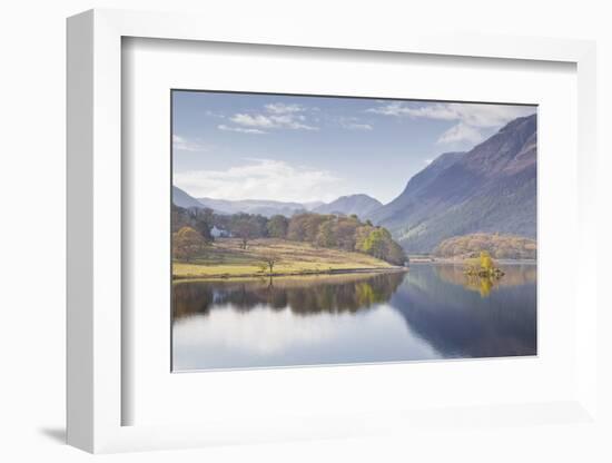 The Still Waters of Crummock Water in the Lake District National Park-Julian Elliott-Framed Photographic Print