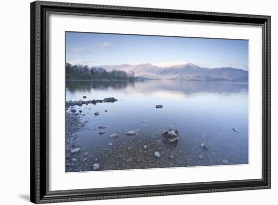 The Still Waters of Derwent Water in the Lake District National Park-Julian Elliott-Framed Photographic Print