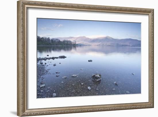 The Still Waters of Derwent Water in the Lake District National Park-Julian Elliott-Framed Photographic Print