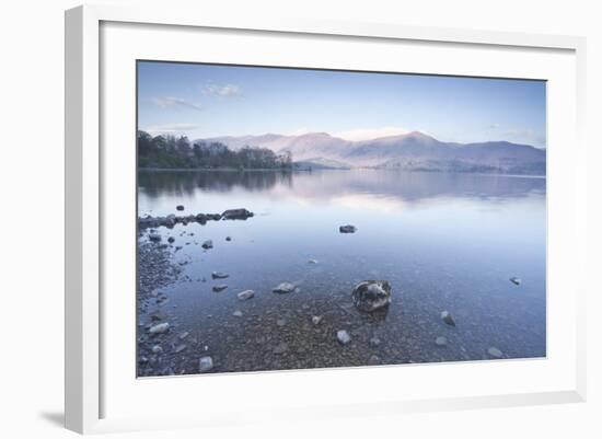 The Still Waters of Derwent Water in the Lake District National Park-Julian Elliott-Framed Photographic Print