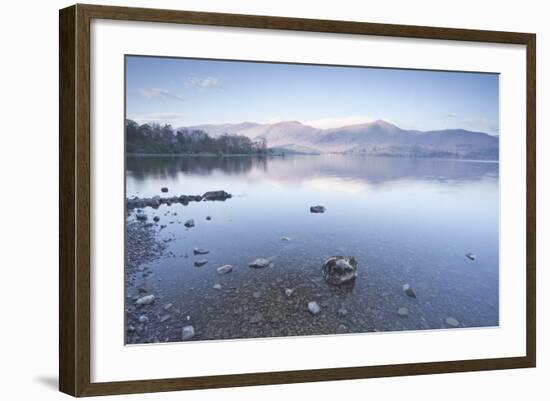 The Still Waters of Derwent Water in the Lake District National Park-Julian Elliott-Framed Photographic Print