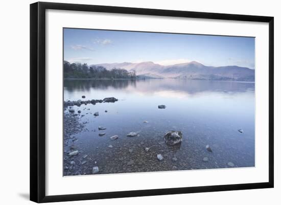 The Still Waters of Derwent Water in the Lake District National Park-Julian Elliott-Framed Photographic Print