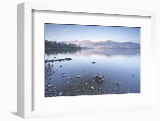 The Still Waters of Derwent Water in the Lake District National Park-Julian Elliott-Framed Photographic Print