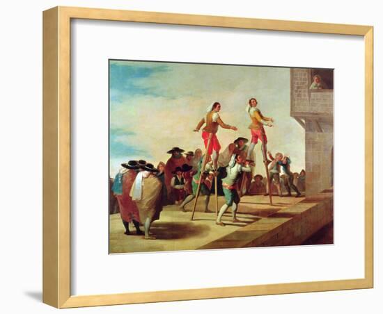 The Stilts, C.1791-92-Francisco de Goya-Framed Giclee Print