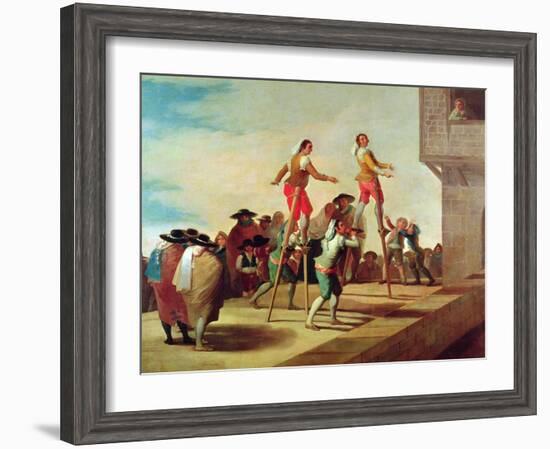 The Stilts, C.1791-92-Francisco de Goya-Framed Giclee Print