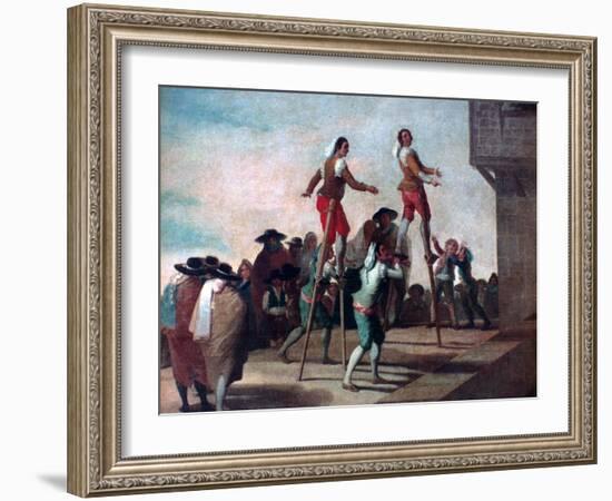 The Stilts, C1785-Francisco de Goya-Framed Giclee Print