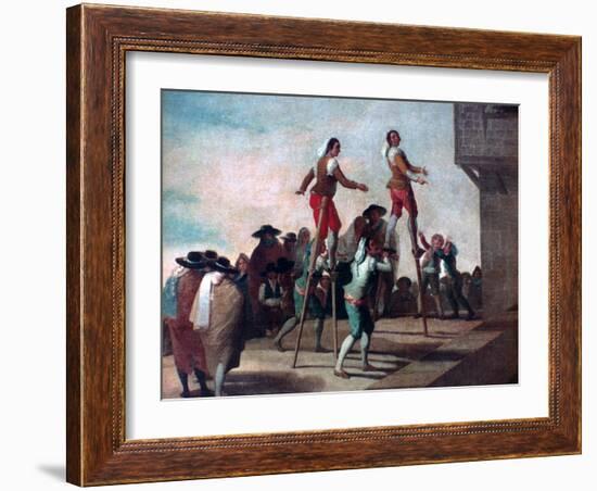 The Stilts, C1785-Francisco de Goya-Framed Giclee Print